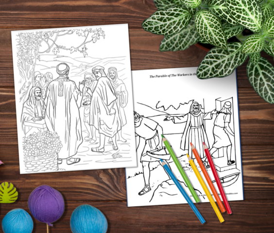 Parable of the Laborers in the Vineyard Bible Parable Lessons for Kids