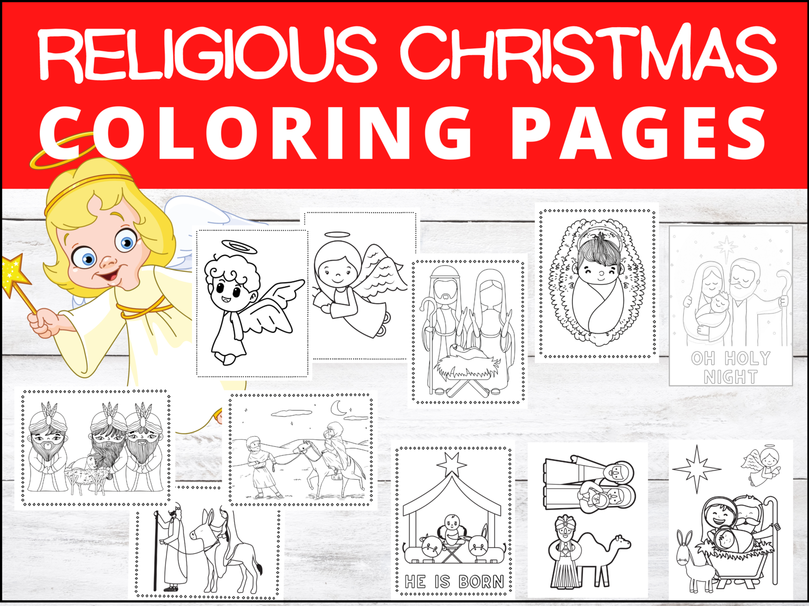 Kids Zone: Free Nativity Christmas Coloring Pages