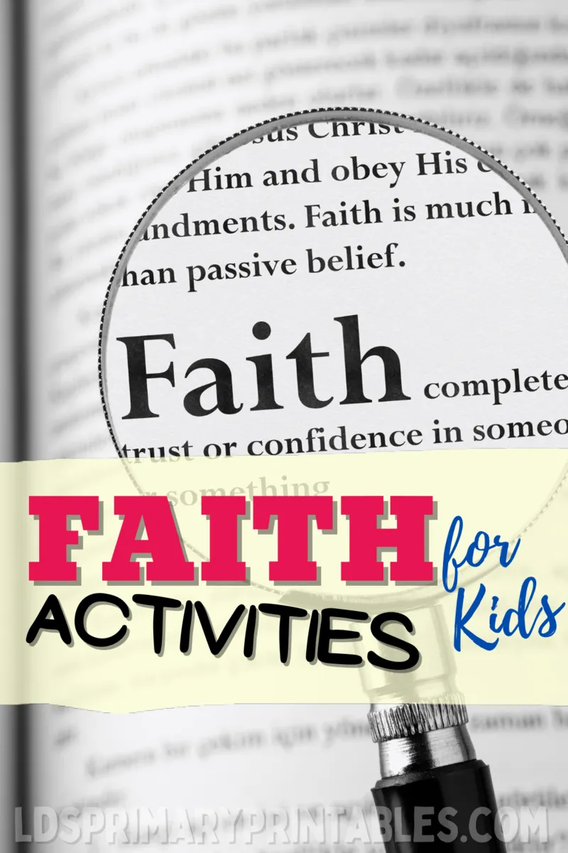 faith activities for kids