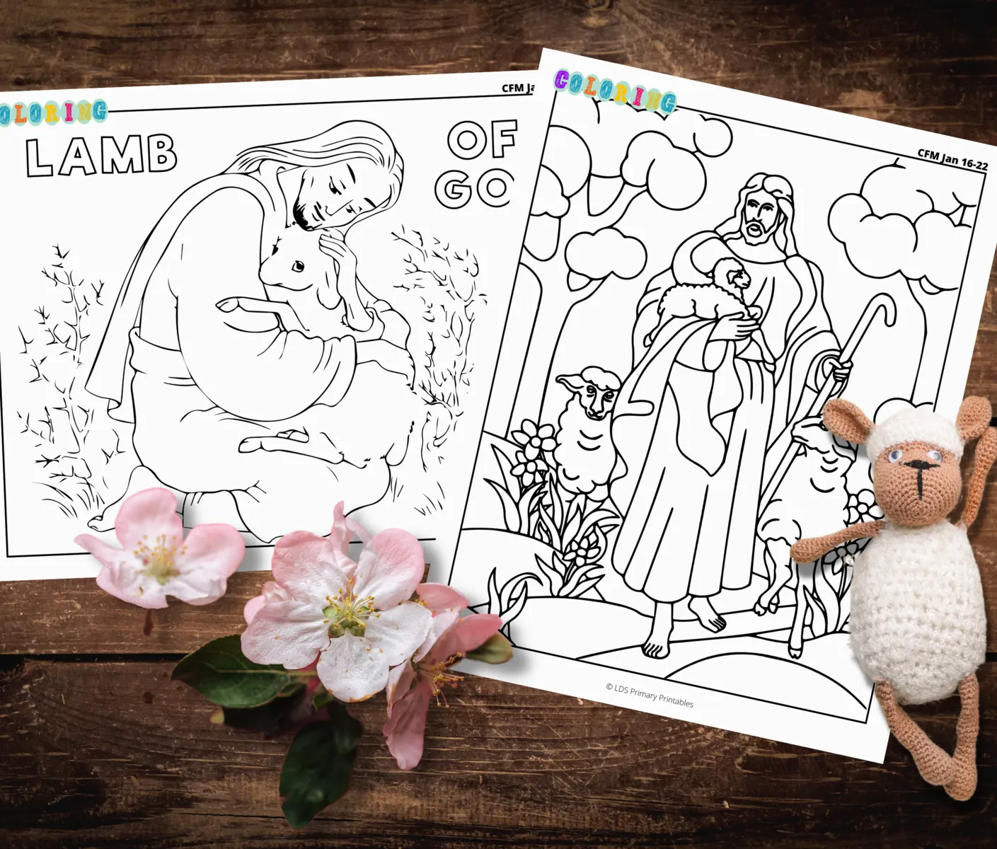 lamb of god bible coloring pages for kids