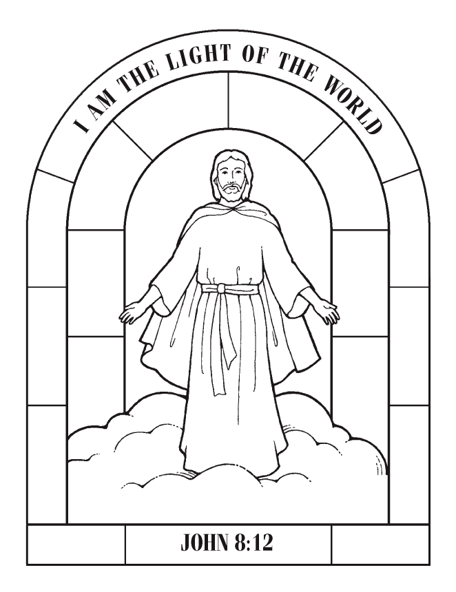 I am the light of the world jesus picture coloring