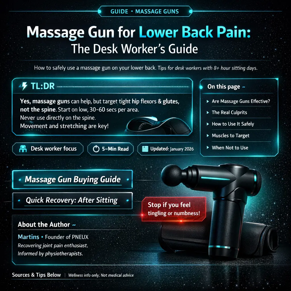 massage gun frequency chart athlete desk worker recovery