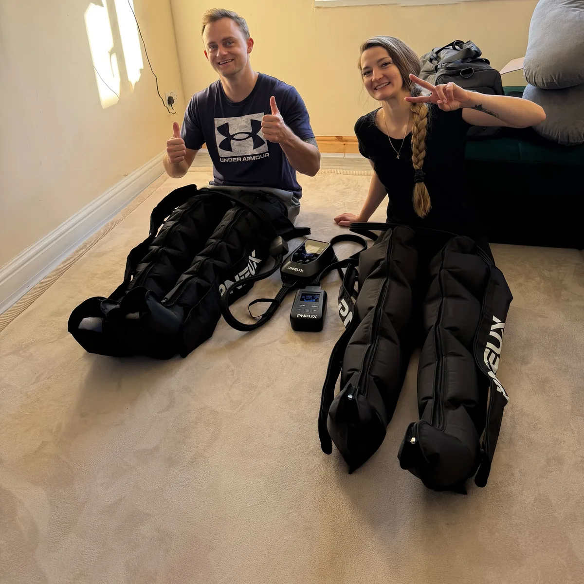 Full Leg Compression Boots for the Sofa | PNEUX Recovery Pro