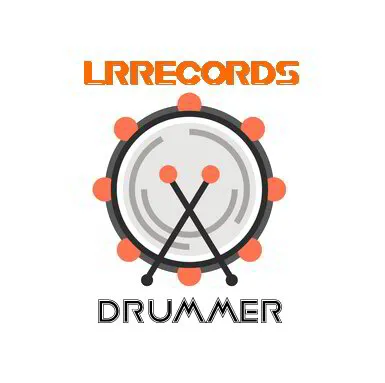 LRRecords Drummer Logo