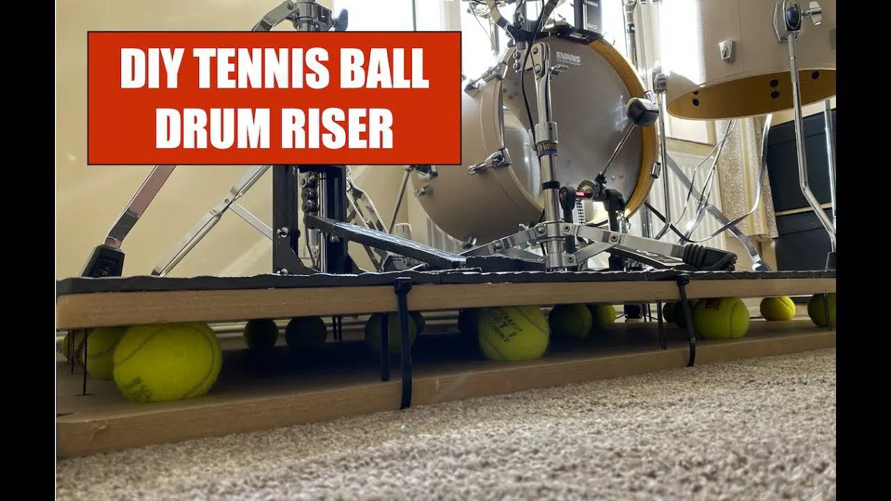 &quot;Get the Beat Going: A Comprehensive Guide on Building a Tennis Ball Drum Riser for Soundproofing Electronic Drums&quot;