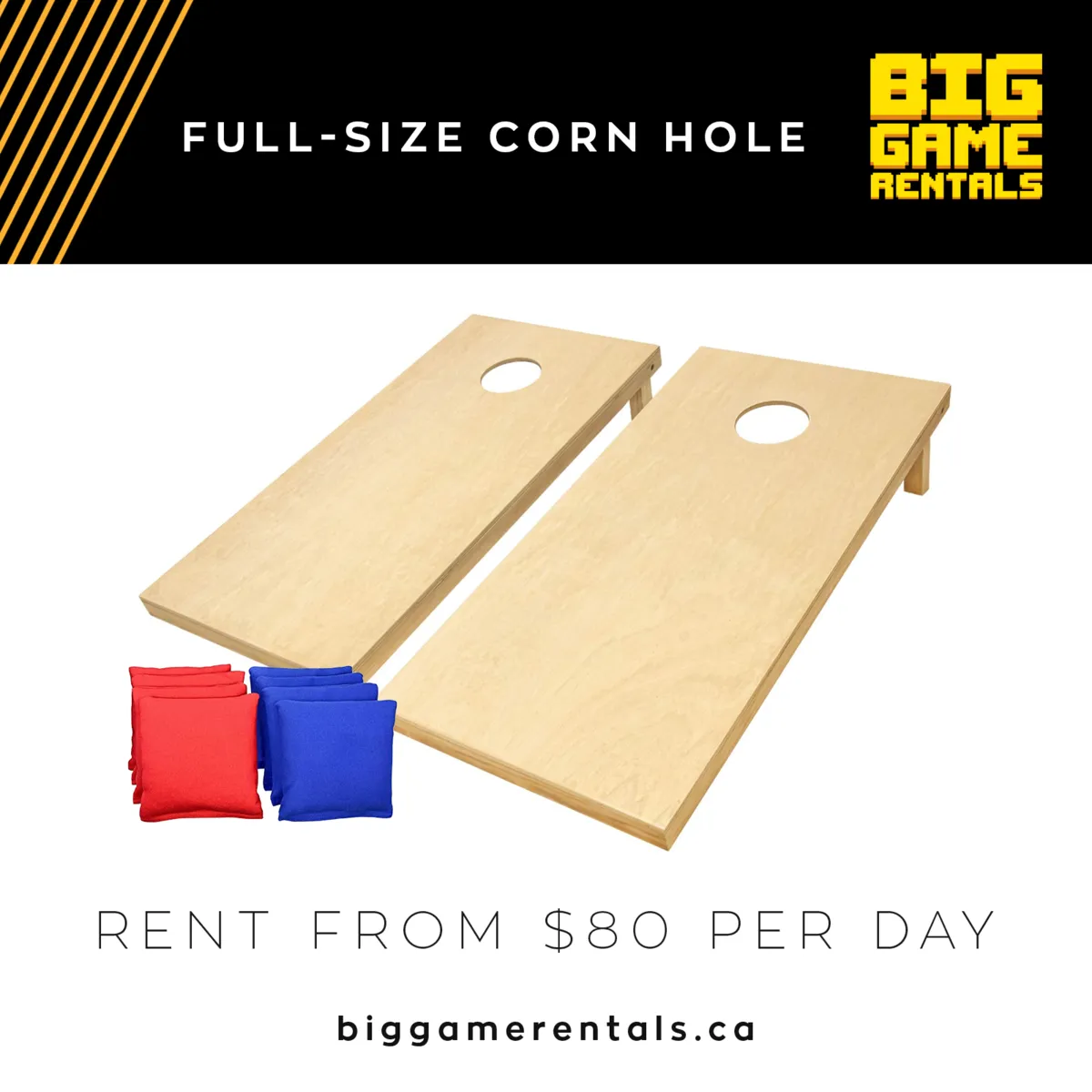 Corn Hole Gaame 4 for Rent
