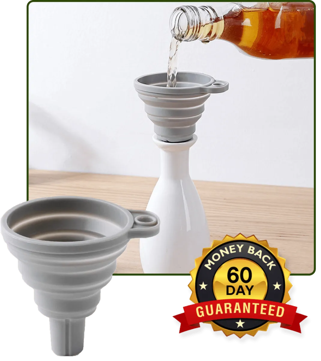 Premium Collapsible Funnel For $1 ONLY ( + $11.97 Shipping )