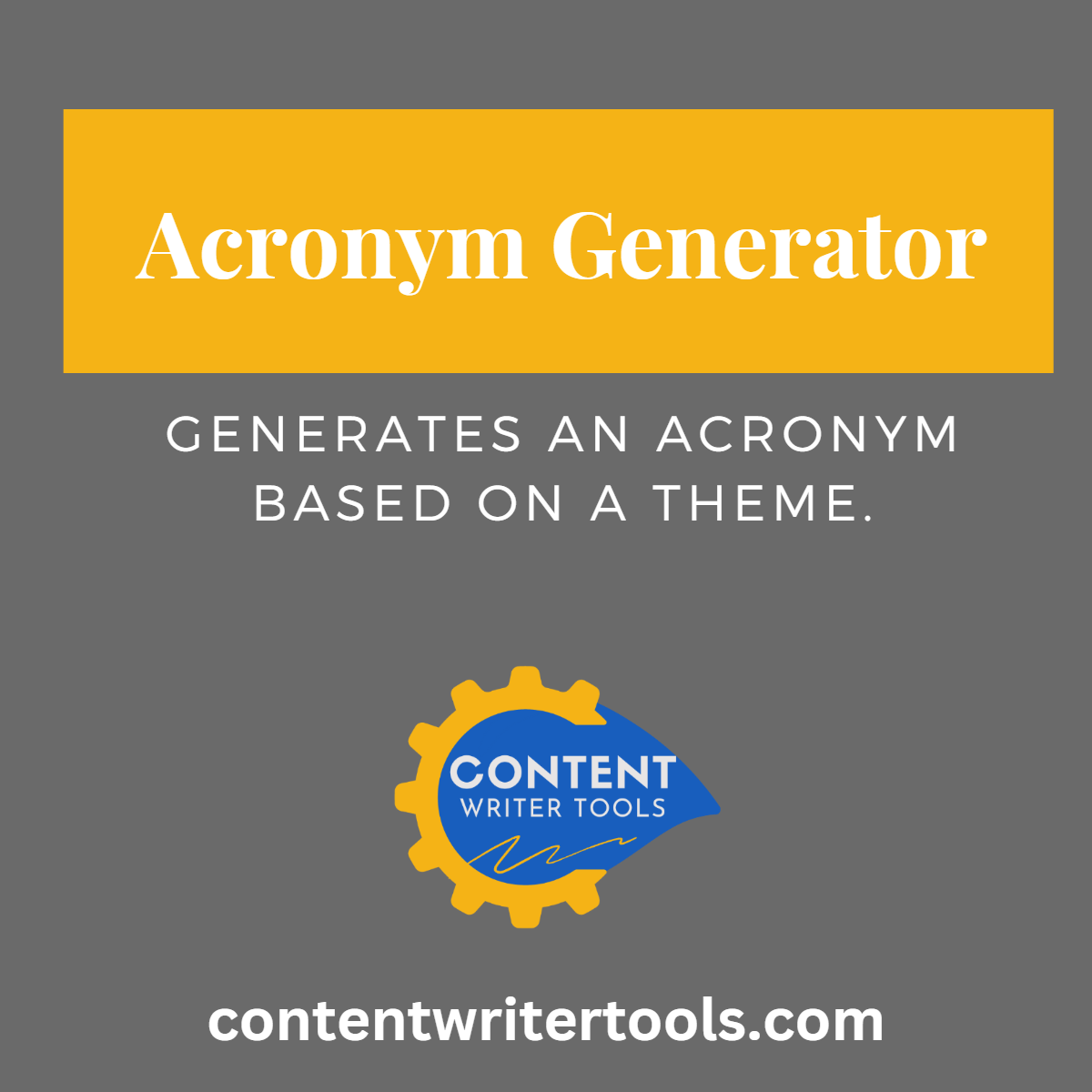 acronym-generator