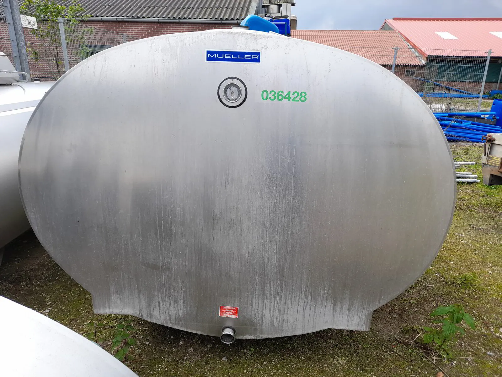 Mueller o-1500 6000 liter milk Cooling Tank