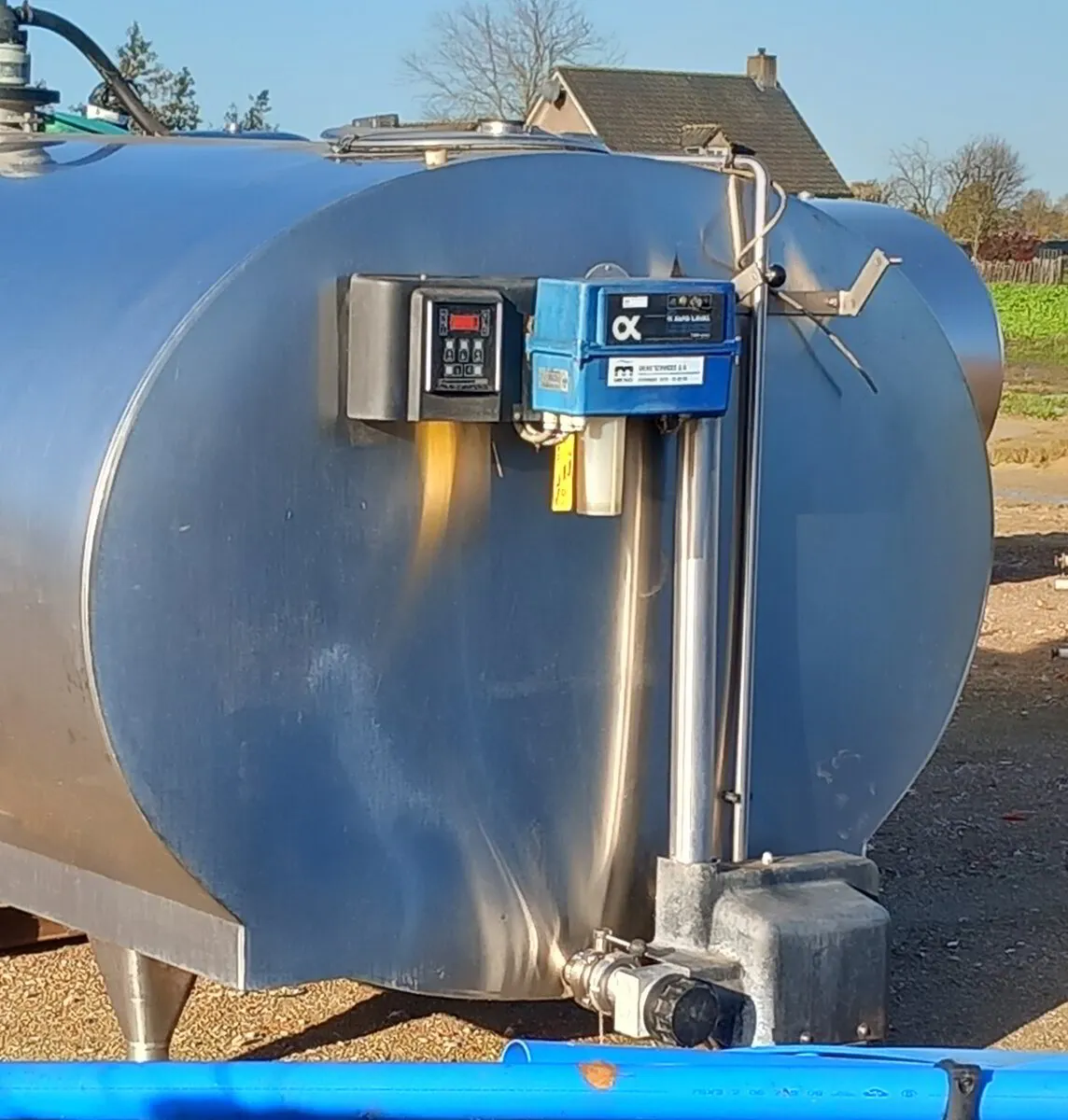 Mueller 0-2000, 8000 liter milk cooling tank