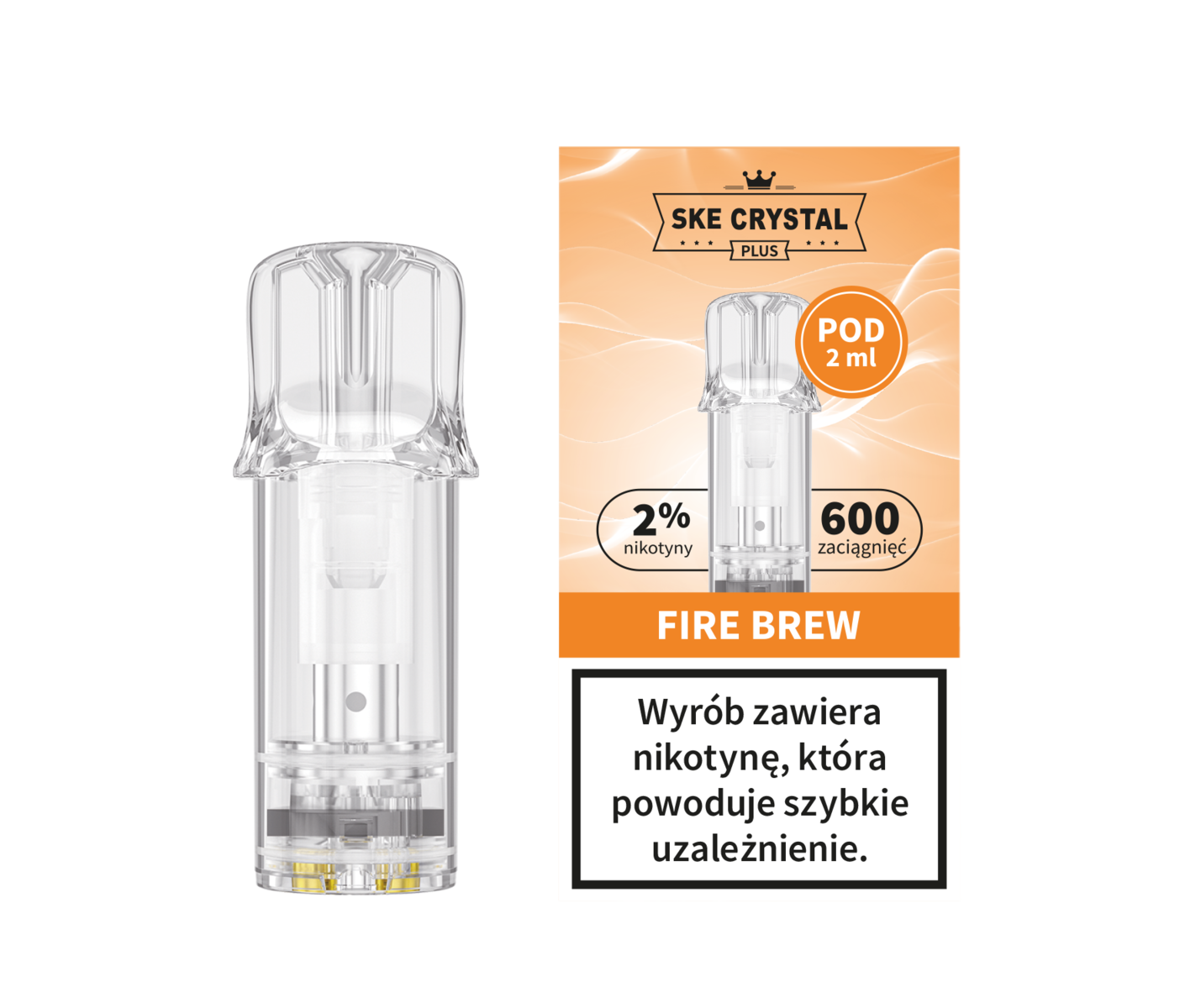 POD Crystal Plus FIRE BREW (od 13.20 zł netto)