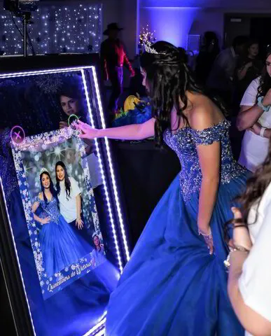 Quinceanera mirror booth rental experience in houston, tx