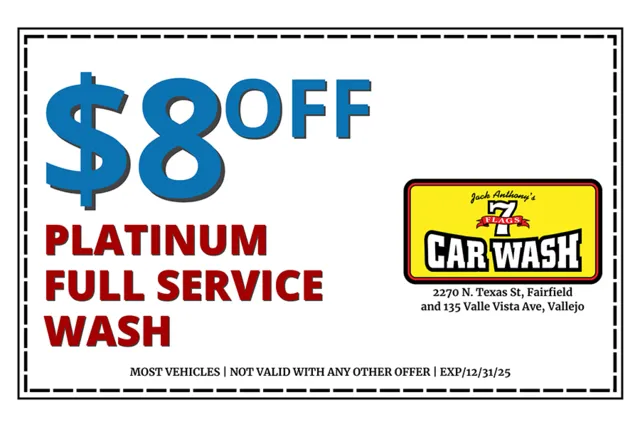 $8 off Platinum Full Service Wash