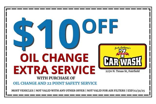 $10 off oil change extra service