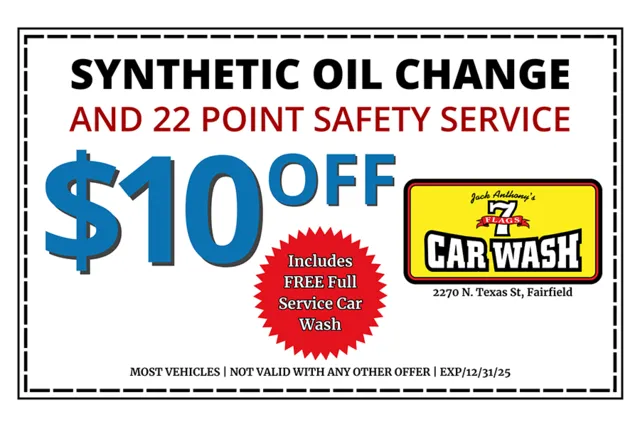 $10 off Synthetic Oil Change