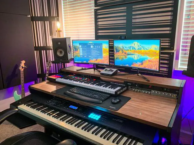 A music studio set up perfect for producing Christian Music.