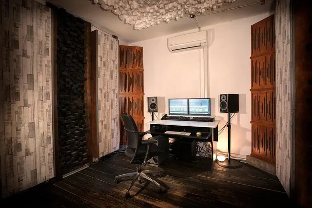 A home music production studio for recording Christian Music.