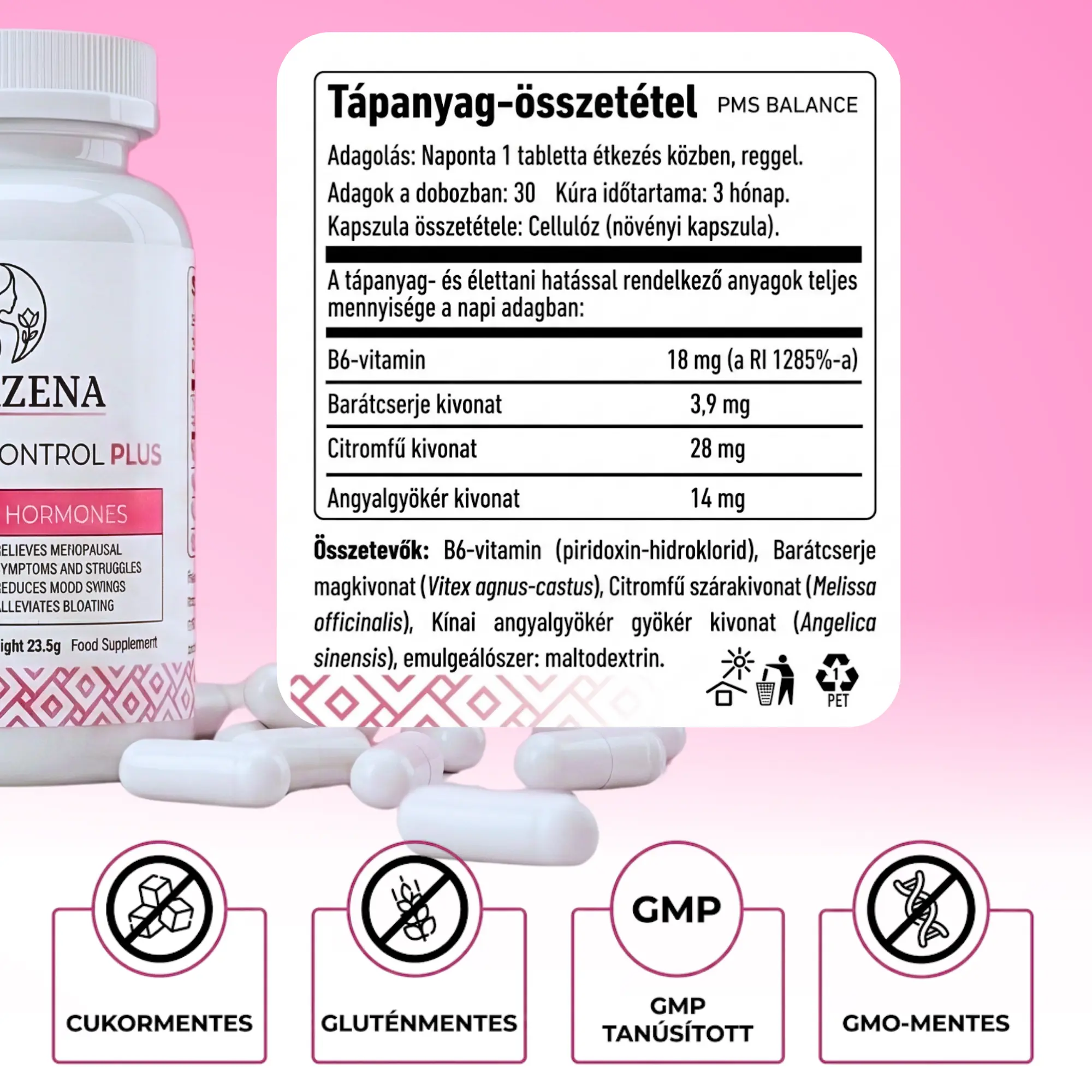 Hormone Control Plus - Női támogatás menopauza és perimenopauza idején