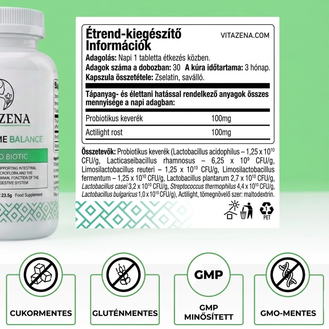 Microbiome Balance - Az egészséges emésztésért és a kiegyensúlyozott bélflóráért