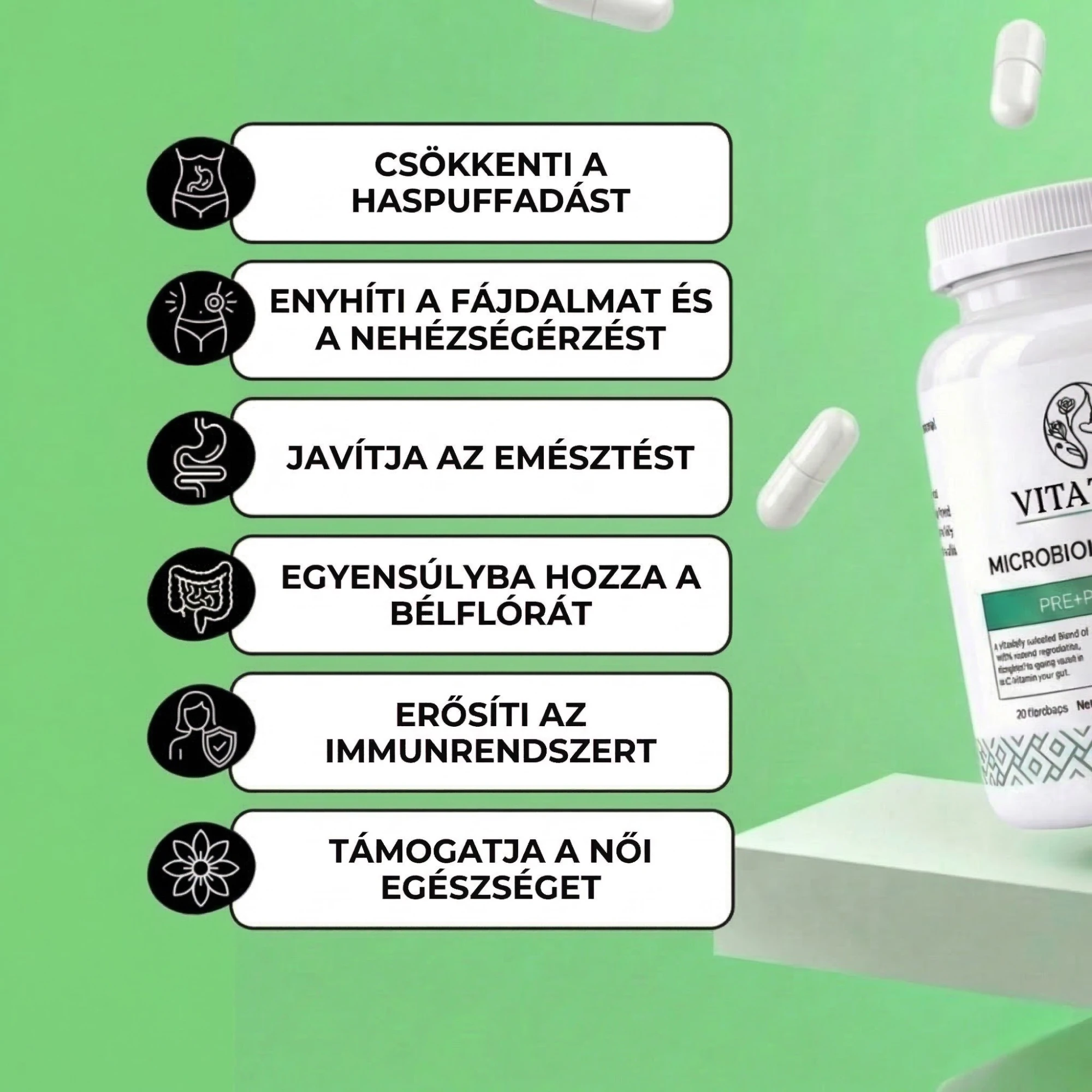Microbiome Balance - Az egészséges emésztésért és a kiegyensúlyozott bélflóráért