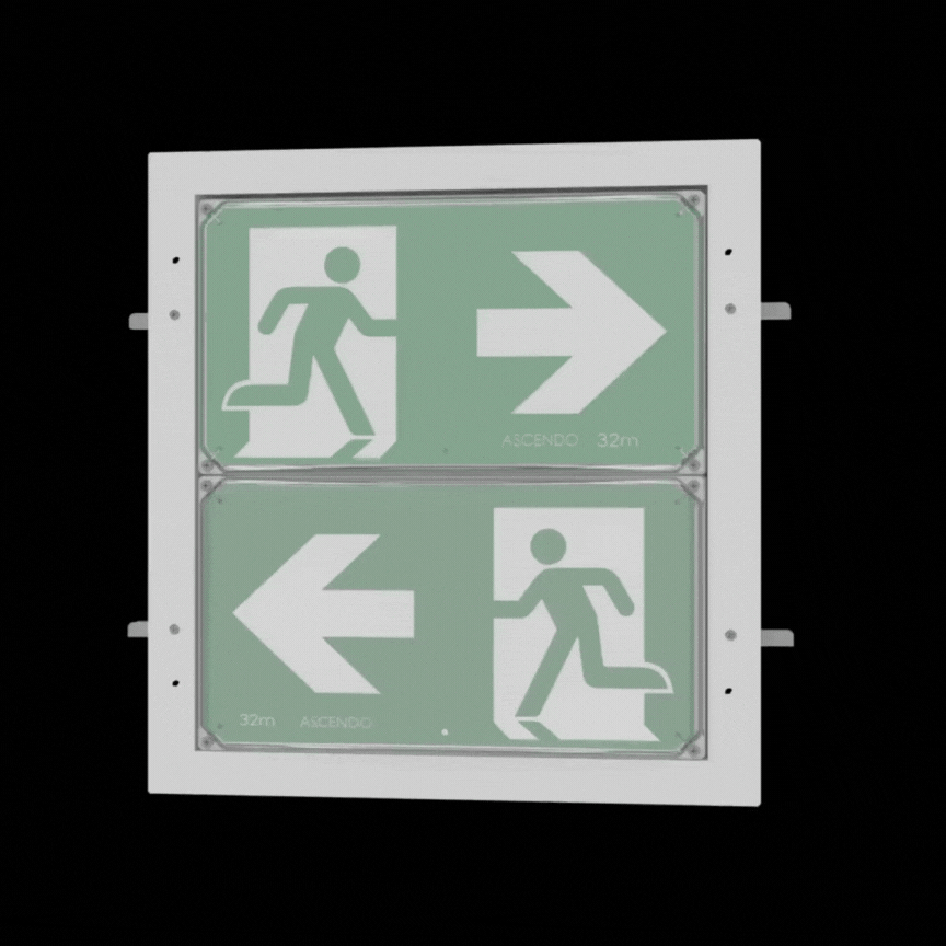 Evolo Directional Exit Sign 32m