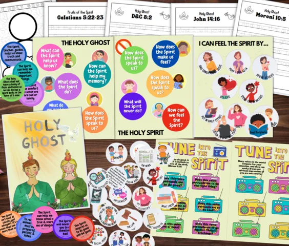 holy ghost kids lesson printables