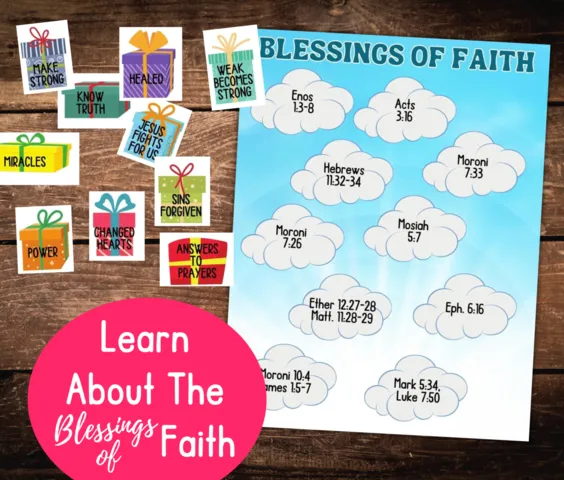 faith folder game printable come follow me families primary lds