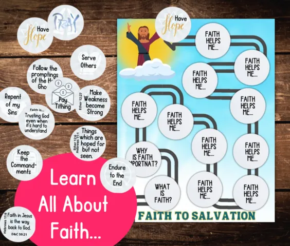 faith folder game printable come follow me families primary lds