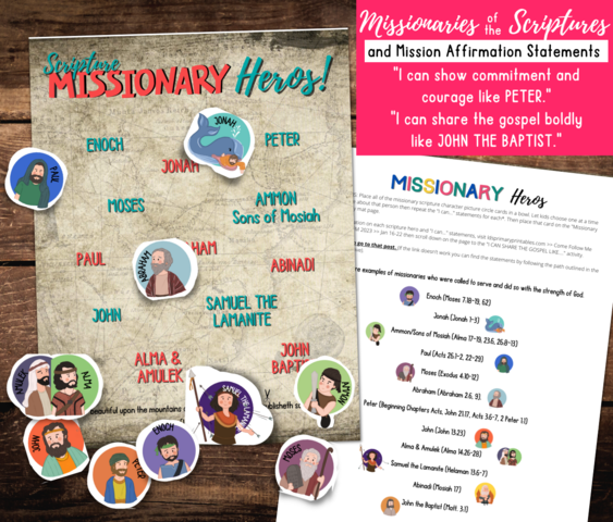 Missionary Work Lesson Ideas, Activities, Games &amp; Printables for Kids