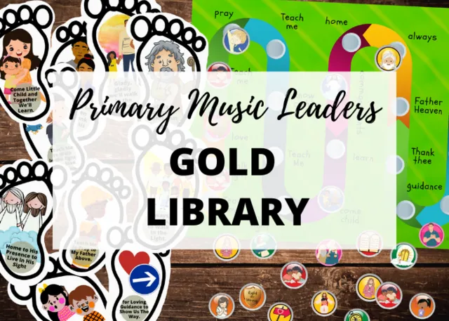 primary music leader lds gold library primary song printables
