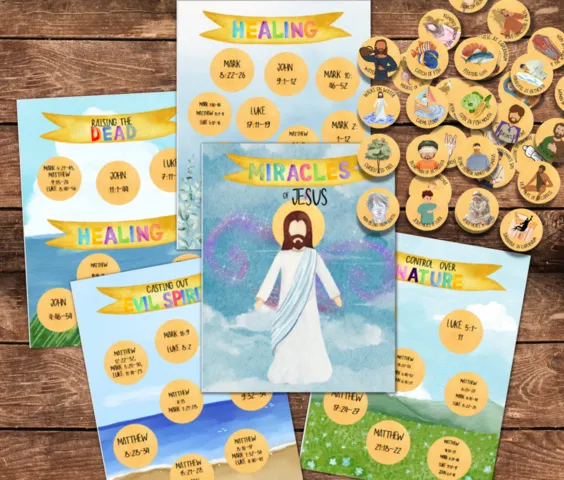 miracles of jesus kids bible lesson printable; come follow me lds families and primary