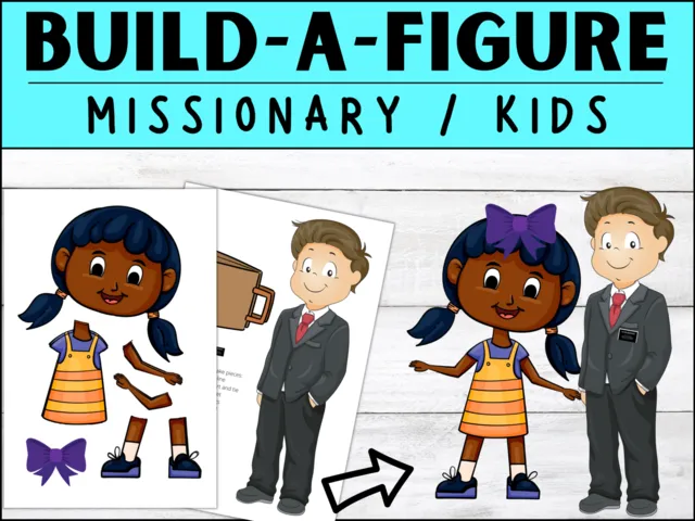 missionary work sharing the gospel kids printables 