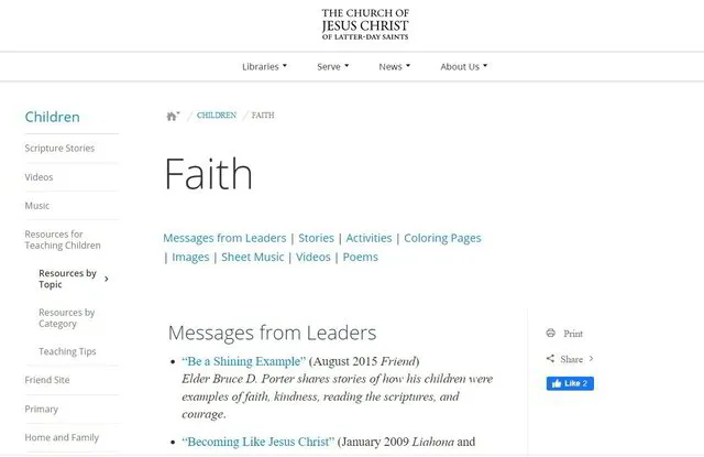 faith children resources