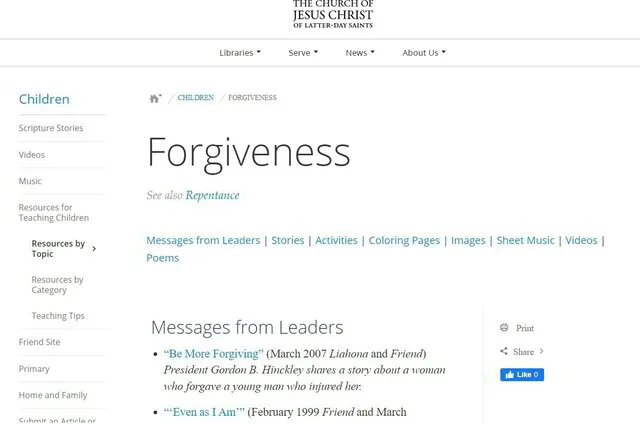forgiveness kids scripture lessons