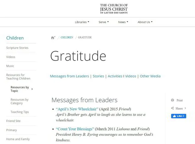 LDS Blessings Gratitude Thankful Lesson Ideas, Activities, Crafts ...