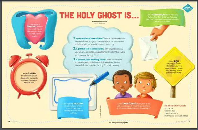 how can the holy ghost help me kids printable