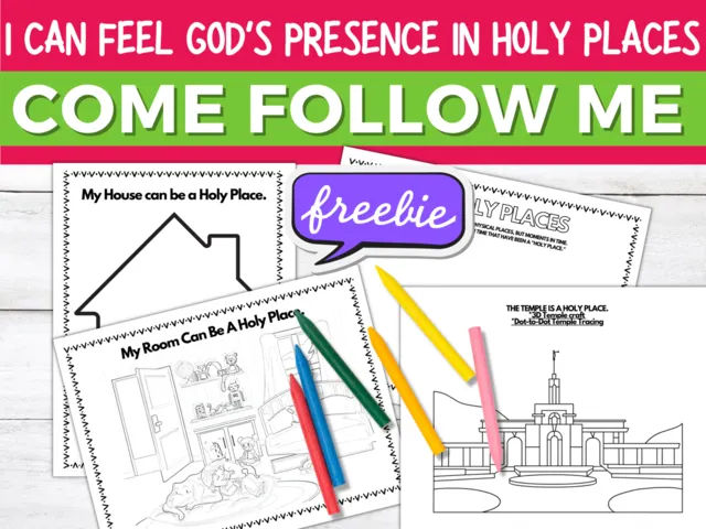 standing in holy places free come follow me kids coloring pages