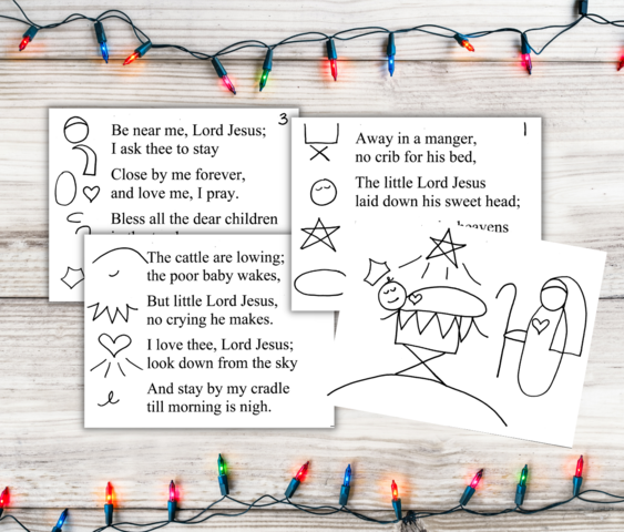 Away in a Manger Primary Singing Time Ideas