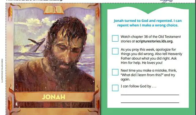 jonah and whale bible story kids printable bible lesson