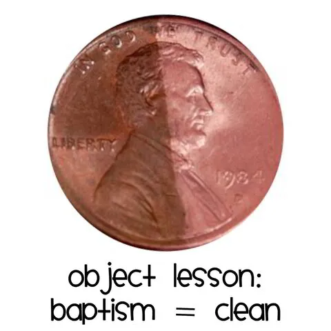 baptism pennies object lesson 