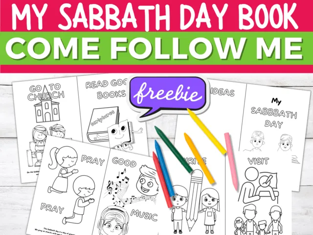 sabbath day kids printable book keep sabbath holy kids bible printable freebie lds come follow me