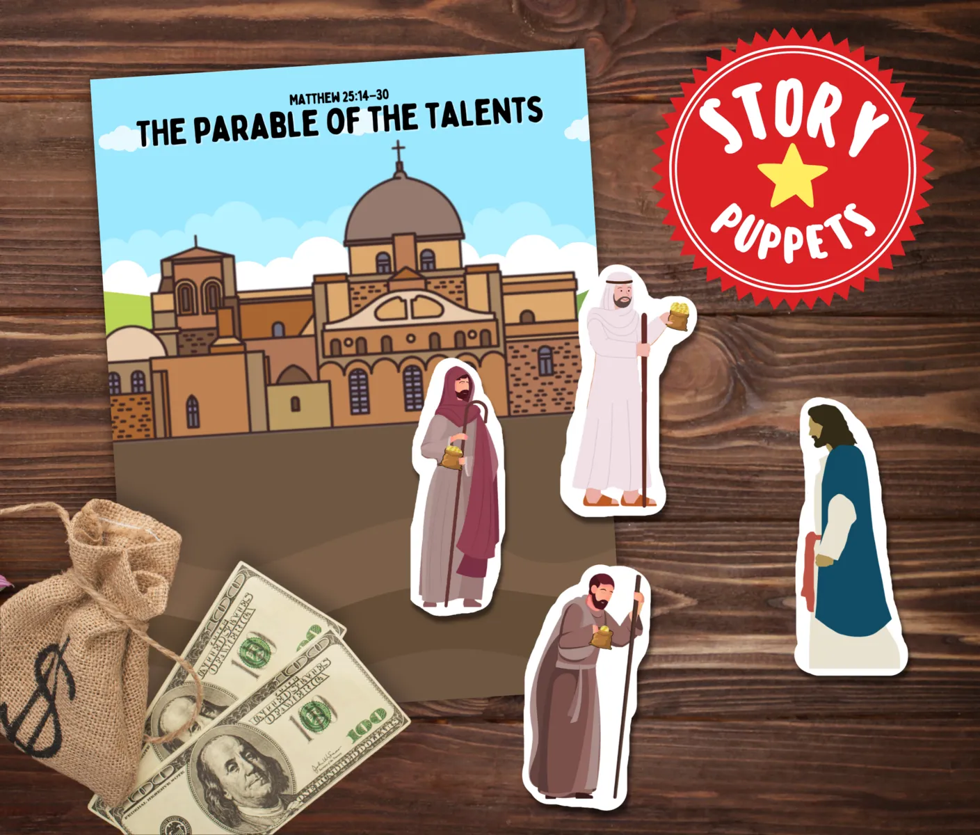 parable of the talents matthew luke puppets kids bible lessons and printables