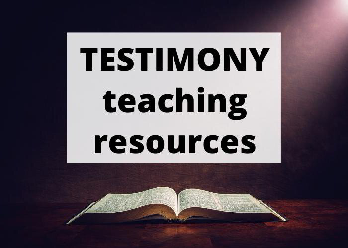 Testimony Lesson Resource Ideas & Activities Follow Me Families