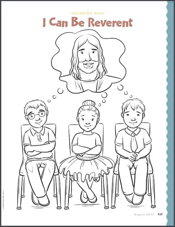 reverence coloring pages for kids freebie free