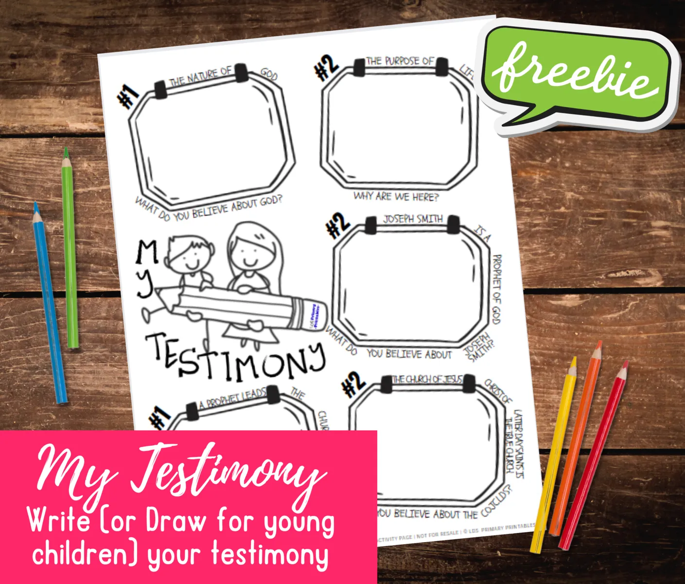 my testimony of the prophets and apostles free kids bible come follow me printable