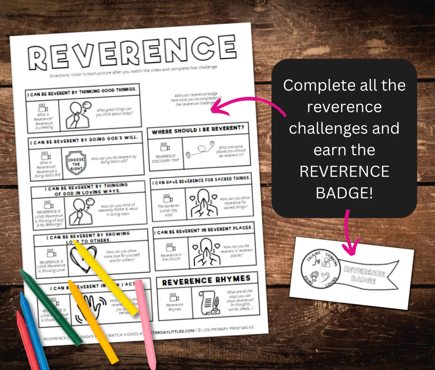 reverence kids printable free challenge lessons kids bible lessons come follow me families lds primary reverence