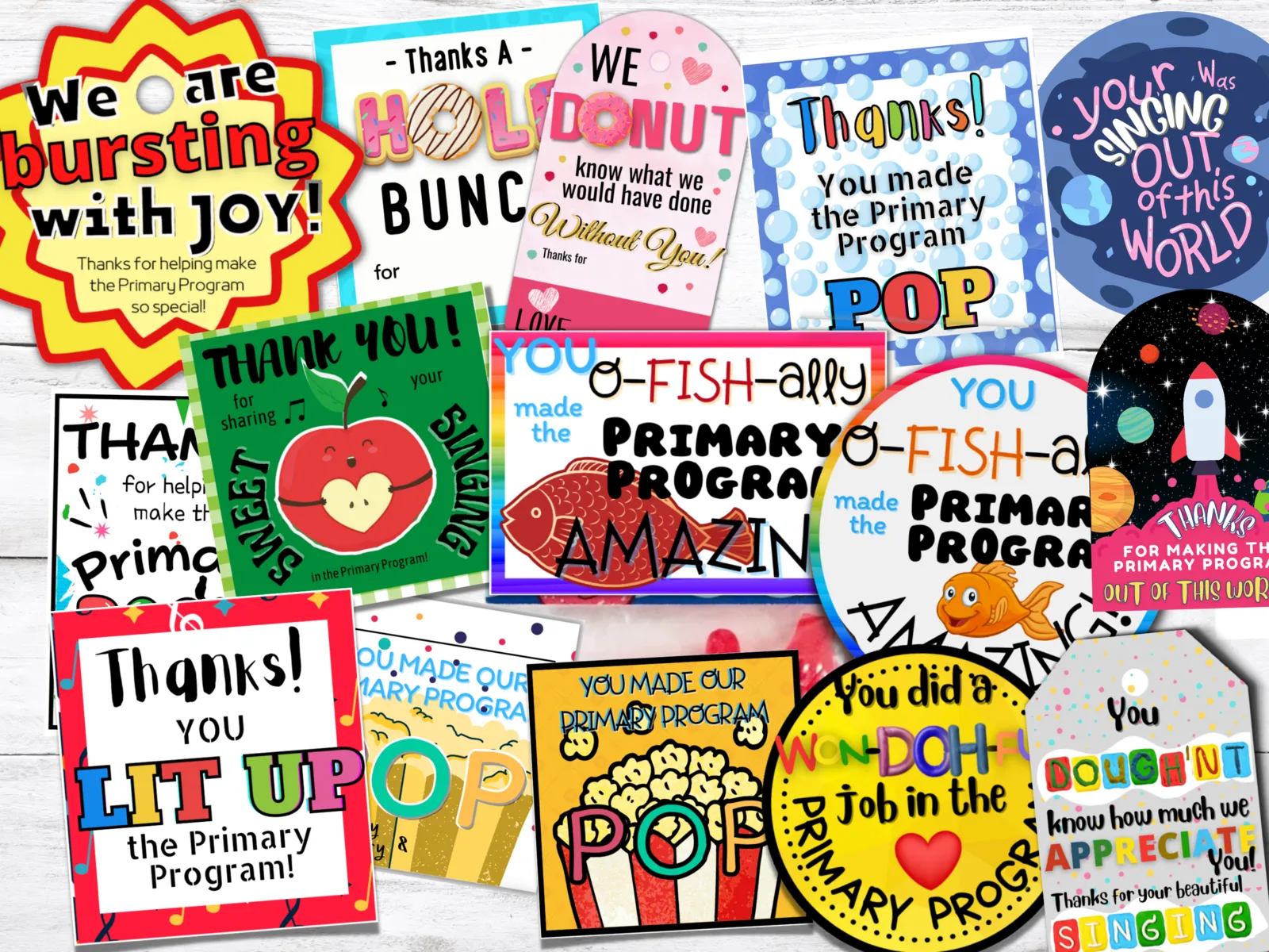 lds primary program primary presentation gift ideas gift tags