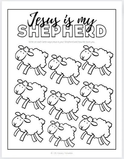good shepherd kids bible printable and lesson ideas