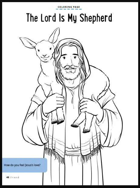 parable of the good shepherd bible printables for kids