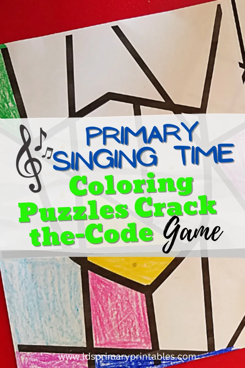 primary singing time coloring pages crack the code puzzles
